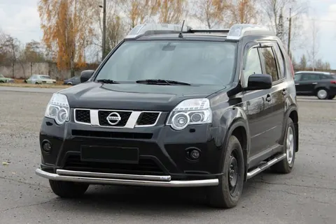 Передній захист ST014 (нерж) для Nissan X-trail T31 2007-2014 рр — Nissan X-trail T31 2007-2014 гг. DianaParts