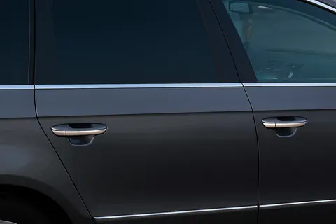 Нижні молдинги стекол (4 шт., нерж.) OmsaLine - Італійська нержавійка для Volkswagen Passat B6 2006-2012 рр — Volkswagen Passat B6 2006-2012 гг. DianaParts