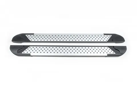 Бокові пороги Allmond Grey (2 шт., алюміній) для Volvo XC90 2015- рр — Volvo XC90 2015- гг. DianaParts