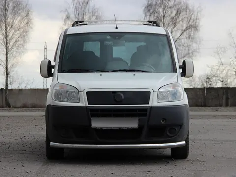 Передній захист ST008 (2 шт., нерж.) 42 мм для Fiat Doblo I 2005-2010 рр — Fiat Doblo I 2005-2010 гг. DianaParts
