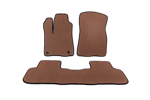 Килимки EVA (2 ряди, Коричневий) для Toyota Highlander 2013-2019 рр — Toyota Highlander 2013-2019 гг. DianaParts