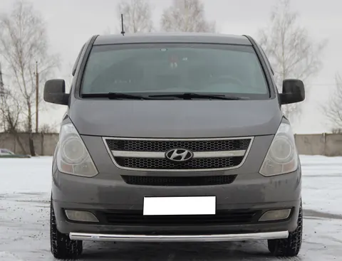Передній захист ST008 (нерж) для Hyundai H300, H1, Starex 2008-2020 рр — Hyundai H300, H1, Starex 2008-2020 гг. DianaParts