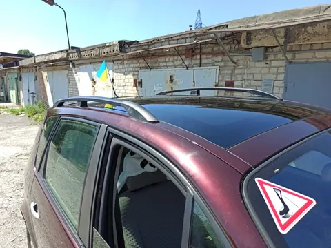 Рейлінги Чорні (2 шт) Довга база (Grande) для Renault Scenic/Grand 2003-2009 рр — Renault Scenic/Grand 2003-2009 гг. DianaParts
