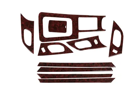 Накладки на панель (Kit-2) Дерево для Peugeot 407 2004-2011 рр — Peugeot 407 2004-2011 гг. DianaParts