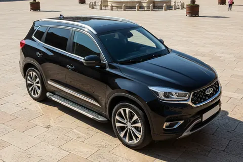 Бокові пороги RedLine V1 (2 шт., алюміній) для Chery Tiggo 8 2017- рр — Chery Tiggo 8 2017- гг. DianaParts