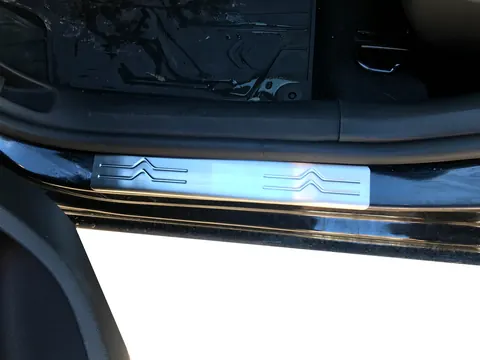 Накладки на пороги OmsaLine (4 шт, нерж.) для Citroen C-4 2010-2018 рр — Citroen C-4 2010-2018 гг. DianaParts