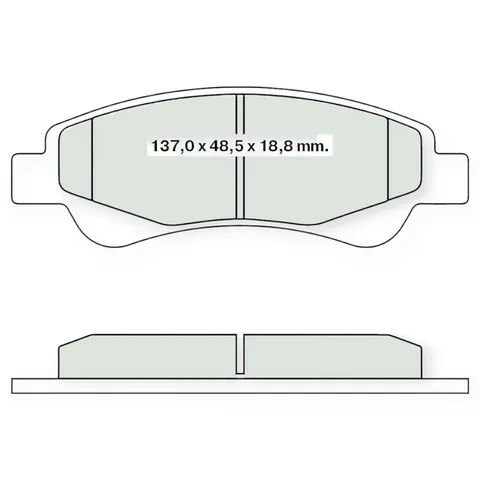 Колодки гальмівні Fiat Ducato-Peugeot Boxer 2.0-3.0HDi (2006-) задні Dafmi-Intelli — Гальмівна система DianaParts