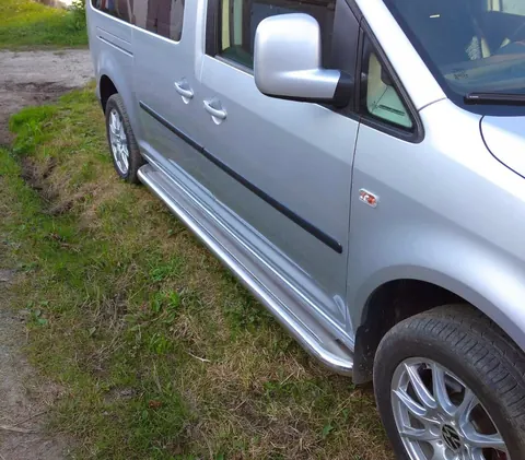 Бокові пороги Premium (2 шт., нерж) Maxi база, d60 для Volkswagen Caddy 2004-2010 рр — Volkswagen Caddy 2004-2010 гг. DianaParts