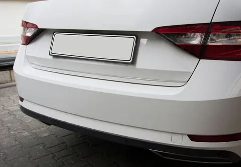 Кромка багажника (SD, нерж) OmsaLine - Італійська нержавіюча сталь для Skoda Superb 2015-2024 рр — Skoda Superb 2015-2024 гг. DianaParts