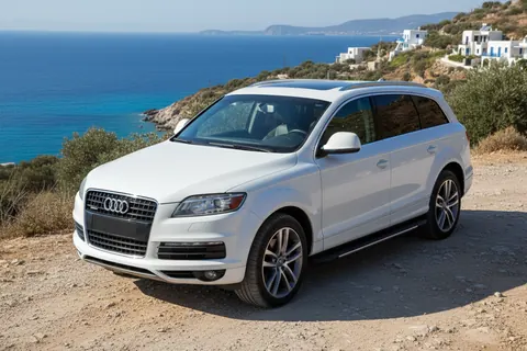 Бокові пороги Bosphorus Grey (2 шт., алюміній) для Ауди Q7 2005-2015 рр — Audi Q7 2005-2015 гг. DianaParts