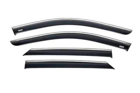 Вітровики з хромованим молдингом (4 шт, Niken) для Hyundai Ioniq 5 2021- рр — Hyundai Ioniq 5 2021- гг. DianaParts