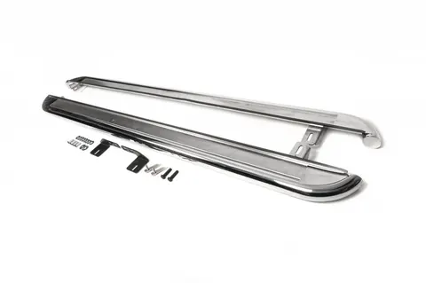 Бокові пороги Premium (2 шт., нерж.) 60 мм для Mitsubishi ASX 2010-2023 рр — Mitsubishi ASX 2010-2023 гг. DianaParts
