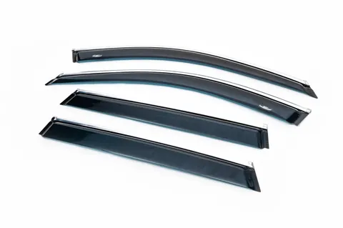 Вітровики з хром молдингом (4 шт, HIC) для BMW X1 F48 2015-2022 рр — BMW X1 F48 2015-2022 гг. DianaParts