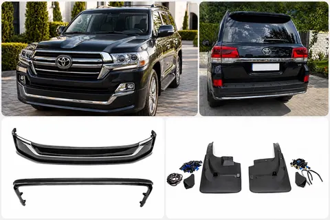 Комплект обвісів 2016-2021 (Executive 2019) Чорний колір для Toyota Land Cruiser 200 рр — Toyota Land Cruiser 200 2007-2021 гг. DianaParts