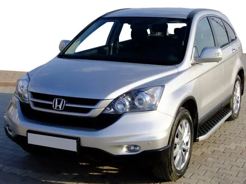 Бокові пороги BlackLine (2 шт, алюміній) для Honda CRV 2012-2016 рр — Honda CRV 2012-2016 гг. DianaParts