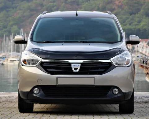 Дефлектор капоту (EuroCap) для Dacia Lodgy 2012-2022 рр — Dacia Lodgy 2012-2022 гг. DianaParts