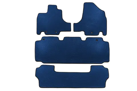 Килимки (3 ряди, EVA, Синій) для Honda Odyssey 2010-2017 рр — Honda Odyssey 2010–2017 гг. DianaParts
