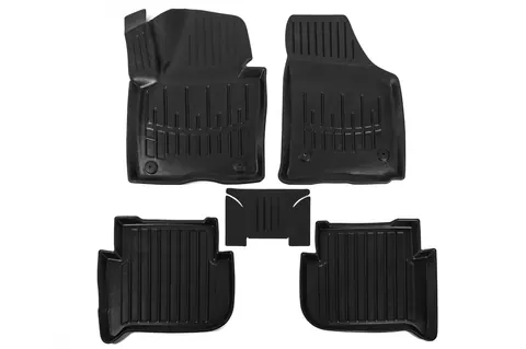 Килимки Stingray 3D (5 шт, поліуретан) для Volkswagen Touran 2010-2015 рр — Volkswagen Touran 2010-2015 гг. DianaParts