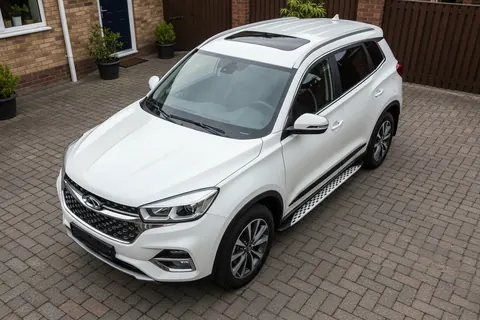 Бокові пороги Shining (2 шт., алюміній) для Chery Tiggo 8 2017- рр — Chery Tiggo 8 2017- гг. DianaParts