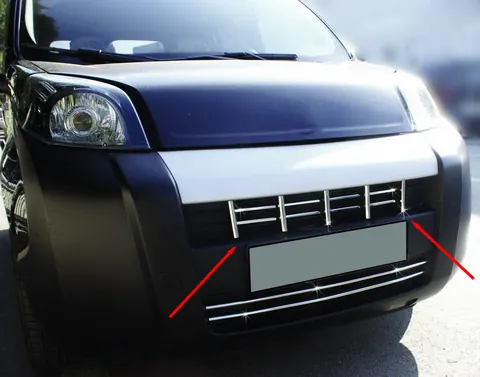 Накладка на решітку радіатора (13 част., Нерж) для Citroen Nemo 2007-2017 рр — Citroen Nemo 2007-2017 гг. DianaParts