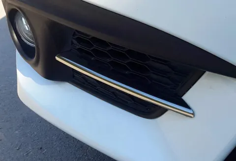 Накладки на противотуманки OmsaLine (2 шт., нерж) для Honda Civic Sedan X 2016-2021 рр — Honda Civic Sedan X 2016-2021 гг. DianaParts