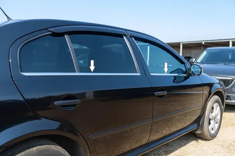 Окантовка вікон (4 шт, нерж) для Skoda Octavia II A5 2006-2010 рр — Skoda Octavia II A5 2006-2010 гг. DianaParts