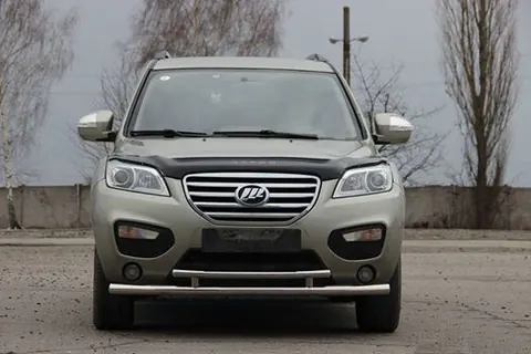 Передній захист ST014 (нерж) 60/42 мм для Lifan X60 2011- рр — Lifan X60 2011- гг. DianaParts
