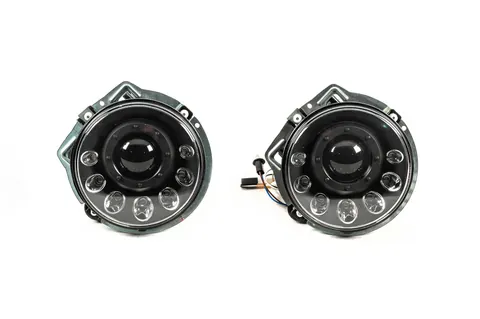 Передні фари Мanor Black LED (2006-2017) для Mercedes G сlass W463 рр