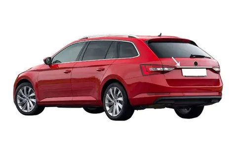 Планка над номером SW (нерж) для Skoda Superb 2015-2024 рр — Skoda Superb 2015-2024 гг. DianaParts