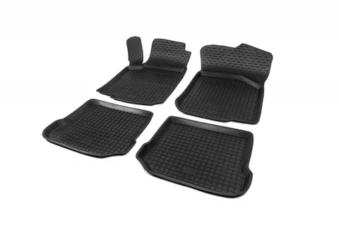 Гумові килимки з бортом (4 шт, Polytep) для Volkswagen Golf 4 1997-2006 рр — Volkswagen Golf 4 1997-2006 гг. DianaParts