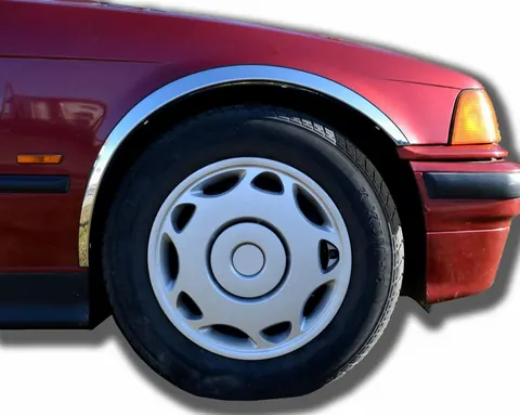 Накладки на арки (4 шт, нерж) для BMW 3 серія E36 1990-2000 рр — BMW 3 серия E36 1990-2000 гг. DianaParts