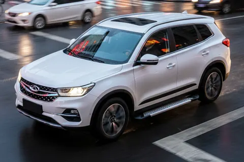 Бокові пороги New Vision Grey (2 шт., алюміній) для Chery Tiggo 7 2020- рр — Chery Tiggo 7 2020- гг. DianaParts