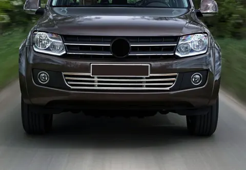 Решітка в бампер (нерж) для Volkswagen Amarok 2010-2022 рр — Volkswagen Amarok 2010-2022 гг. DianaParts