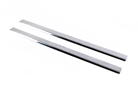 Накладки на пороги Carmos (Coupe, 2 шт, нерж.) для Opel Astra G classic 1998-2012 рр — Opel Astra G classic 1998-2012 гг. DianaParts