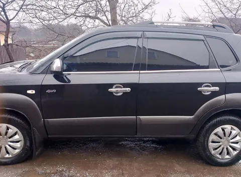 Окантовка скла (4 шт, нерж) для Hyundai Tucson JM 2004- рр — Hyundai Tucson JM 2004- гг. DianaParts