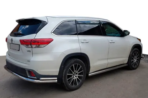 Задній захист AK005-2 (2 шт., нерж) для Toyota Highlander 2013-2019 рр — Toyota Highlander 2013-2019 гг. DianaParts