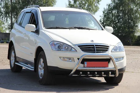 Кенгурятник WT003 (нерж) для SsangYong Kyron 2005-2014 рр — SsangYong Kyron 2005-2014 гг. DianaParts