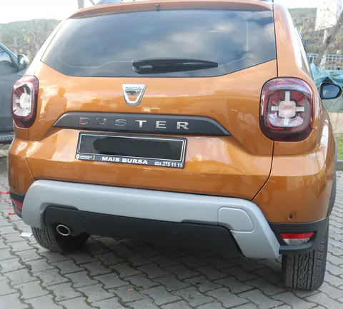 Накладка на задній бампер U-Type (ABS, сіра) для Dacia Duster 2018-2024 рр — Dacia Duster 2018-2024 гг. DianaParts