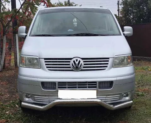 Передній захист хвиля ST007 (нерж) для Volkswagen T5 Transporter 2003-2010 рр — Volkswagen T5 Transporter 2003-2010 гг. DianaParts