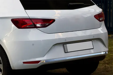 Кромка бампера (нерж.) для Seat Leon 2013-2020 рр — Seat Leon 2013-2020 гг. DianaParts