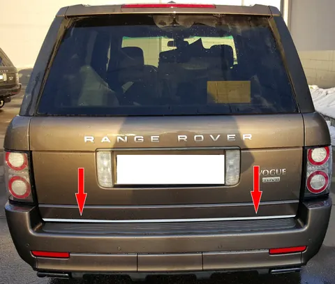 Кромка багажника (нерж.) для Range Rover III L322 2002-2012 рр — Range Rover III L322 2002-2012 гг. DianaParts