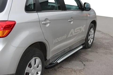 Бокові пороги Line (2 шт., алюміній) для Mitsubishi Eclipse Cross 2017- рр — Mitsubishi Eclipse Cross 2017- гг. DianaParts