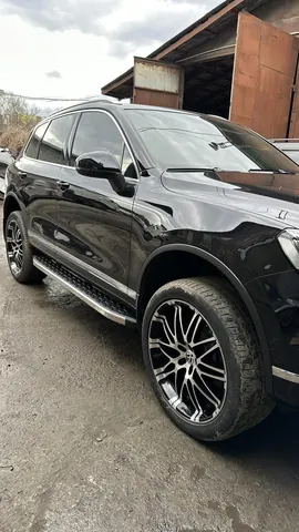 Бокові пороги BlackLine (2 шт, алюміній) для Volkswagen Touareg 2010-2018 рр — Volkswagen Touareg 2010-2018 гг. DianaParts