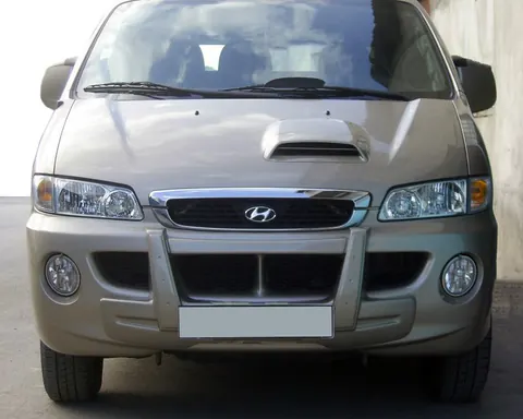 Центральна губа (під фарбування) для Hyundai H200, H1, Starex 1998-2007 рр — Hyundai H200, H1, Starex 1998-2007 гг. DianaParts