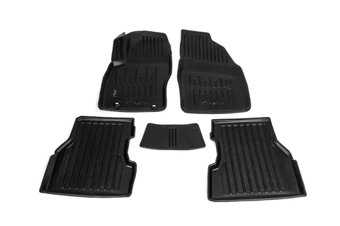 Килимки Stingray 3D (5 шт, поліуретан) для Ford Focus II 2008-2011 рр — Ford Focus II 2008-2011 гг. DianaParts