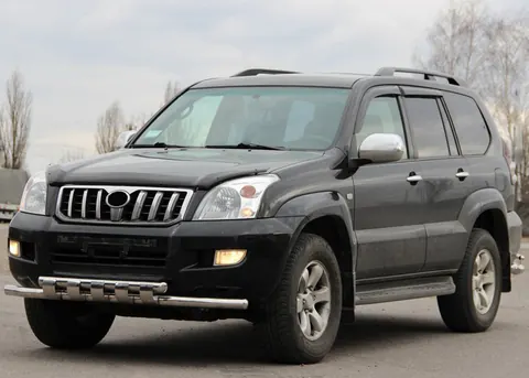 Передня дуга ST015 (нерж.) для Toyota Land Cruiser Prado 120 2002-2009 рр — Toyota Land Cruiser Prado 120 2002-2009 гг. DianaParts