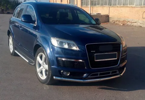 Бокові пороги Line (2 шт., Алюміній) для Ауди Q7 2005-2015 рр — Audi Q7 2005-2015 гг. DianaParts