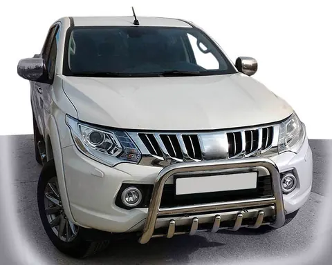 Кенгурятник WT003 (нерж) для Mitsubishi L200 2015-2024 рр — Mitsubishi L200 2015-2024 гг. DianaParts