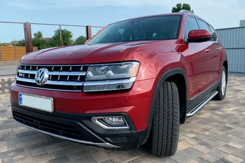 Бокові пороги ОЕМ (2 шт., алюм) для Volkswagen Atlas (Terramont) 2016- рр — Volkswagen Atlas (Terramont) 2016- гг. DianaParts