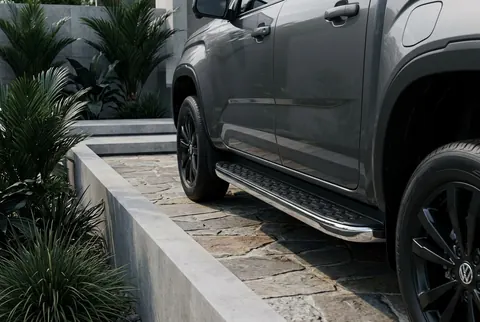 Бокові пороги BlackLine (2 шт., Алюміній) для Ford Ranger 2022- рр — Ford Ranger 2022- гг. DianaParts